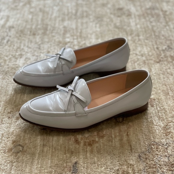 J Crew Collection Academy Women’s Gray Leather Highland Mist Shoes, Size 7 - Picture 4 of 15
